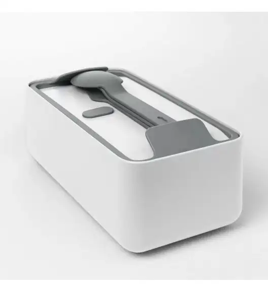 BLIM PLUS Lunchbox ze sztućcami duży biały / innowacyjny / wygodny