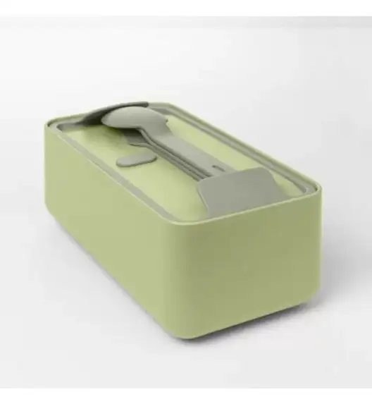 BLIM PLUS Lunchbox ze sztućcami duży zielony / innowacyjny / wygodny