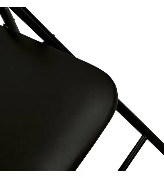 TADAR Krzesło składane 44 x 47 x 79 cm / turystyczne / czarne