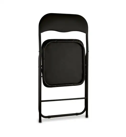 TADAR Krzesła składane 6 szt. / 44 x 47 x 79 cm / turystyczne / czarne