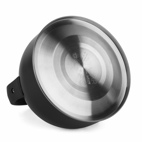 TADAR KACPER Czajnik ze stali nierdzewnej 1,5 l / czarny / gaz / indukcja
