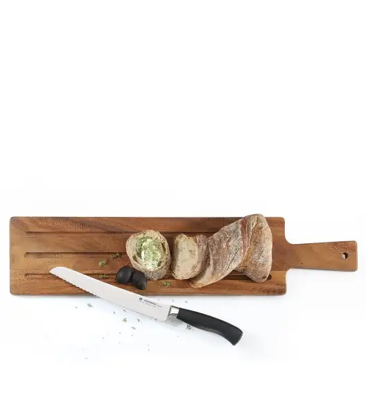 ZASSENHAUS Deska do serwowania z drewna akacjowego z rączką, 60 × 13 cm / FreeForm