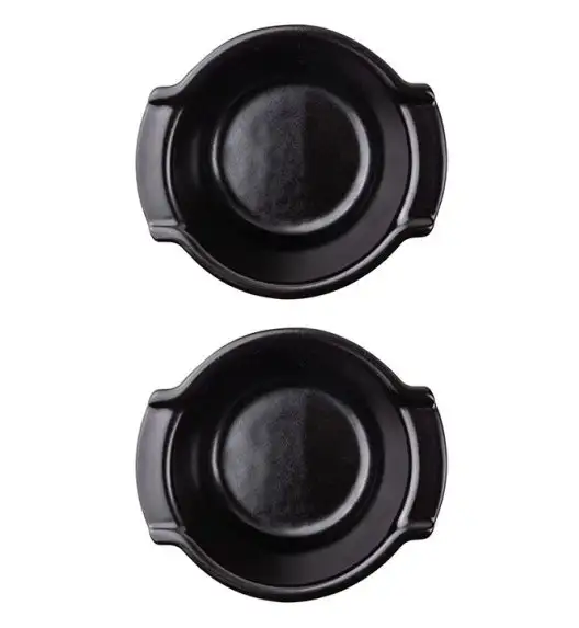 PEUGEOT APPOLIA Naczynia ceramiczne okrągłe 200 ml 2 szt. czarne