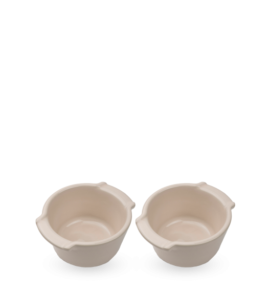 PEUGEOT APPOLIA Naczynia ceramiczne okrągłe 200 ml 2 szt. białe