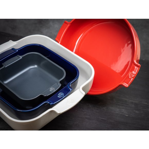PEUGEOT APPOLIA Naczynia ceramiczne okrągłe 200 ml 2 szt. czerwone