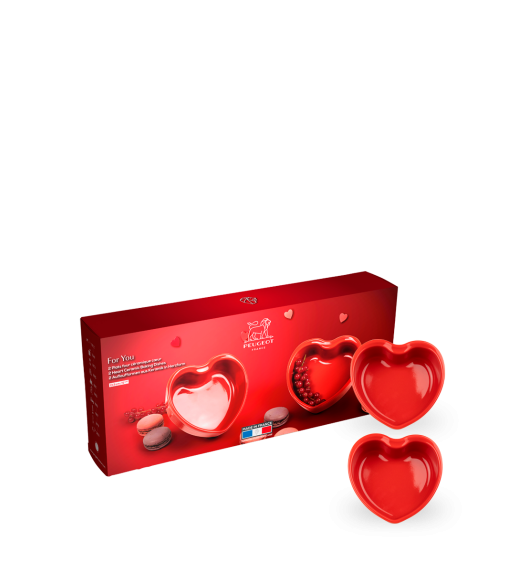 PEUGEOT APPOLIA Naczynia ceramiczne serce 350 ml 2 szt.