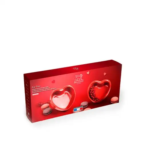 PEUGEOT APPOLIA Naczynia ceramiczne serce 350 ml 2 szt.