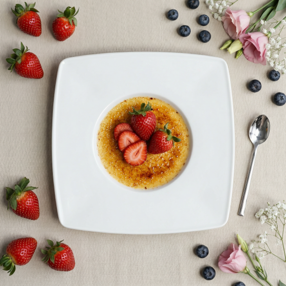 LUBIANA HOTEL | Victoria Talerz do deserów 26 cm | biały | porcelana