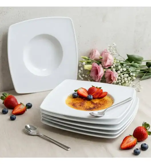 LUBIANA HOTEL | Victoria Talerz do deserów 26 cm | biały | porcelana