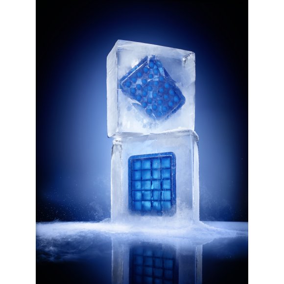 LURCH ICE FORMER Foremka na lód / 12 dużych kostek / silikon platynowy / FreeForm