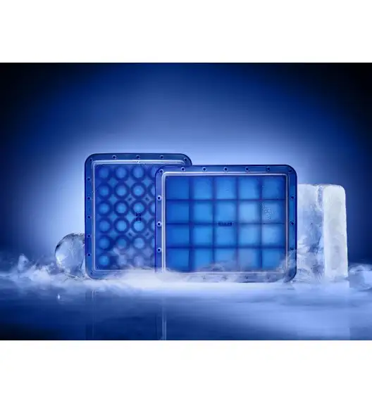 LURCH ICE FORMER Foremka na lód / 12 dużych kostek / silikon platynowy / FreeForm
