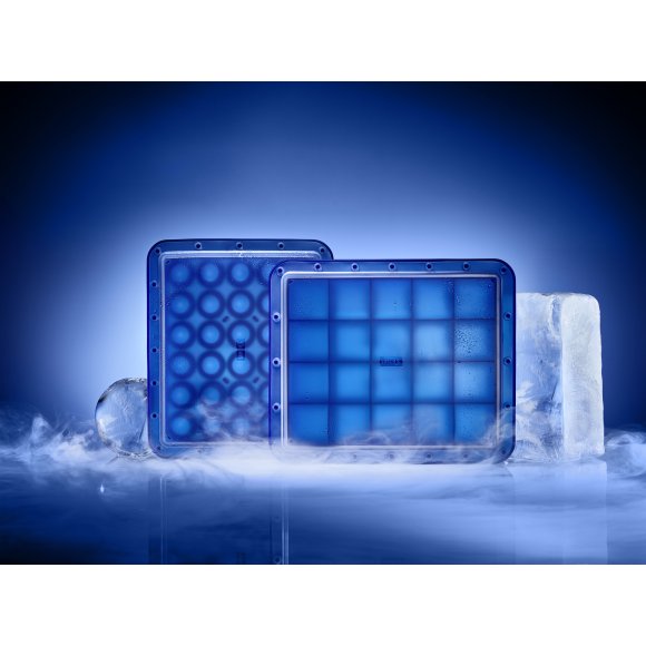 LURCH ICE FORMER Foremka na lód / 12 dużych kostek / silikon platynowy / FreeForm
