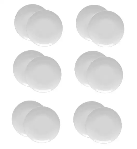 LUBIANA HOTEL BOSS 12x Talerz płytki 31 cm | biały | porcelana