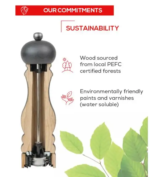 PEUGEOT TAHITI DUO Zestaw młynków do soli i pieprzu 15 cm / drewno bukowe / niebieski