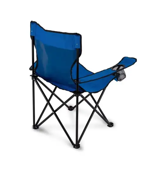 TADAR Krzesło składane z torbą 80 x 50 x 80 cm / turystyczne / niebieskie / wędkarskie na ryby