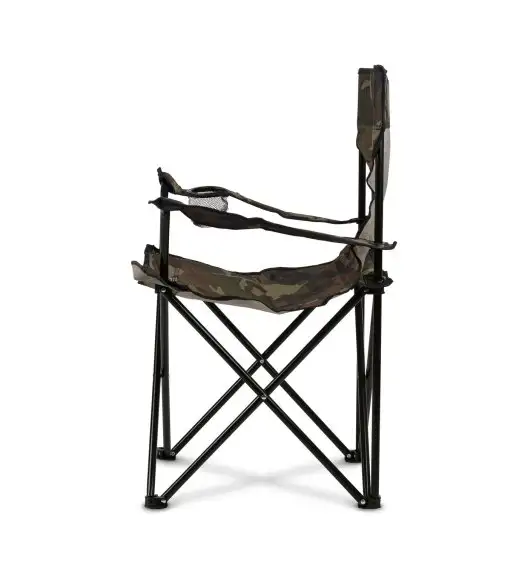 TADAR Krzesło składane z torbą 80 x 50 x 80 cm / turystyczne / moro / wędkarskie na ryby