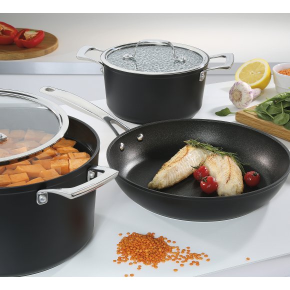 SPRING MERIDIAN INTENSE PRO Zestaw garnków z pokrywkami + patelnia 28 cm / 7 elementów / indukcja