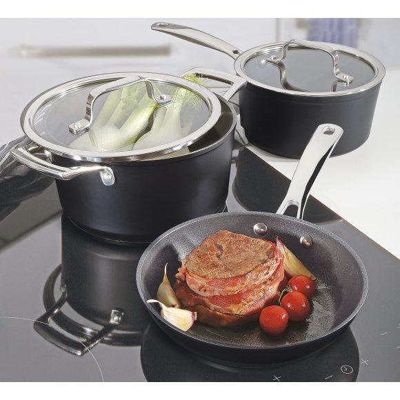 SPRING MERIDIAN INTENSE PRO Zestaw garnków z pokrywkami + patelnia 28 cm / 7 elementów / indukcja