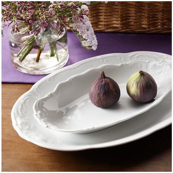 CHODZIEŻ FRYDERYKA BIAŁA C001 Serwis obiadowy 40 el / 12 osób / porcelana