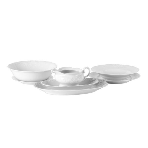CHODZIEŻ FRYDERYKA BIAŁA C001 Serwis obiadowy 40 el / 12 osób / porcelana