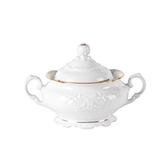 CHODZIEŻ FRYDERYKA ZŁOTA LINIA B236 Serwis kawowy 39 el / 12 osób / porcelana