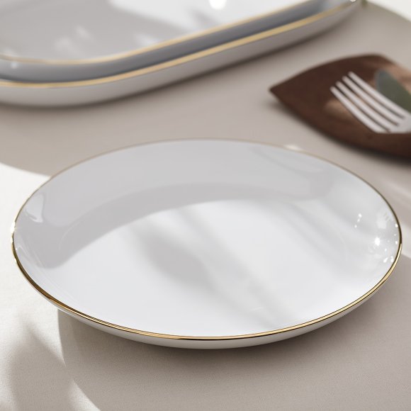 CHODZIEŻ CITY ZŁOTY B326 Serwis obiadowy 36 el / 12 osób / porcelana