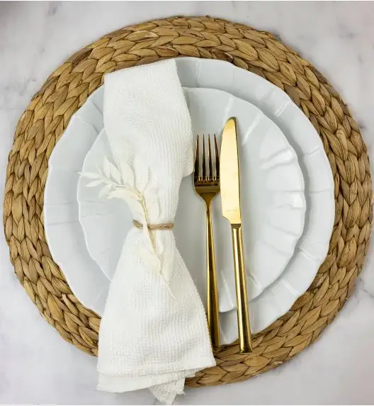 LUBIANA SUNNY Serwis obiadowy 54 el 18 osób | biała porcelana 