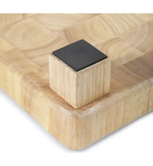 ZASSENHAUS Blok do krojenia typu end grain 45 x 30 x 8,5 cm  / drewno kauczukowca / FreeForm