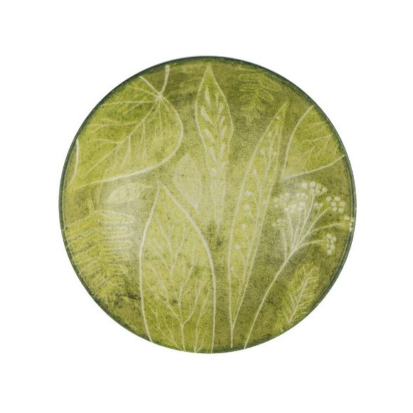 LUBIANA BOSS KERAJET DIGITAL PRINTING | 9075A KJ LIŚCIE | Talerz głęboki / salaterka 17,5 cm | zielony