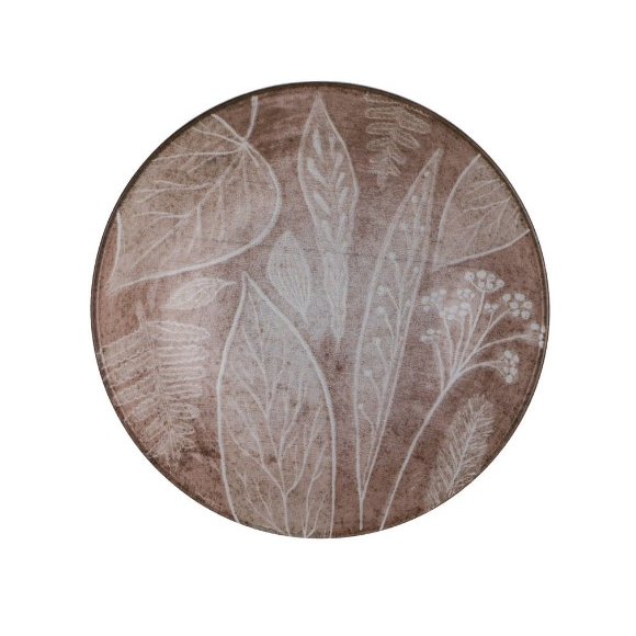LUBIANA BOSS KERAJET DIGITAL PRINTING | 9075B KJ LIŚCIE | 12x Salaterka 17,5 cm | brązowa