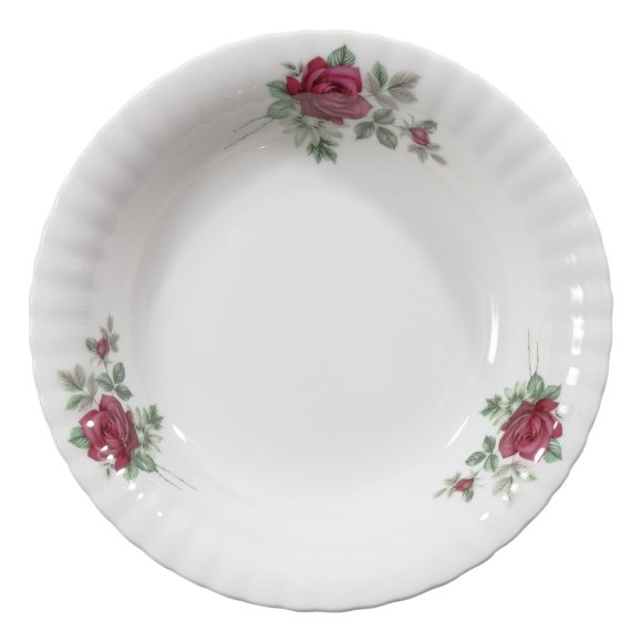 CHODZIEŻ IWONA B826 BORDOWA RÓŻA Zestaw obiadowy 44 el / 12 osób / porcelana