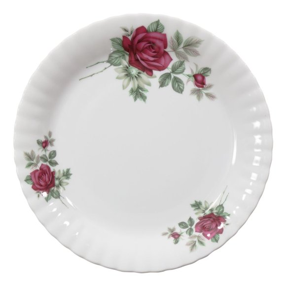 CHODZIEŻ IWONA B826 BORDOWA RÓŻA Zestaw obiadowy 44 el / 12 osób / porcelana