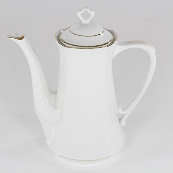 CHODZIEŻ KAMELIA B014 ZŁOTA LINIA Zestaw kawowy 39 el / 12 osób / porcelana