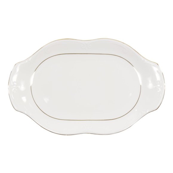 CHODZIEŻ KAMELIA B014 ZŁOTA LINIA Zestaw obiadowy 44 el / 12 osób / porcelana