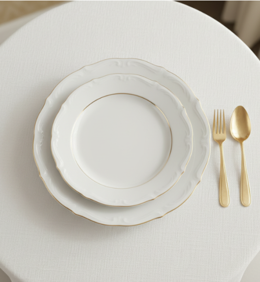 CHODZIEŻ MARIA TERESA B014 ZŁOTA LINIA Zestaw kawowy 39 el / 12 osób / porcelana