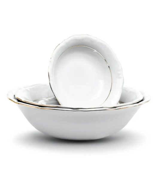 CHODZIEŻ MARIA TERESA B014 ZŁOTA LINIA Zestaw obiadowy 44 el / 12 osób / porcelana