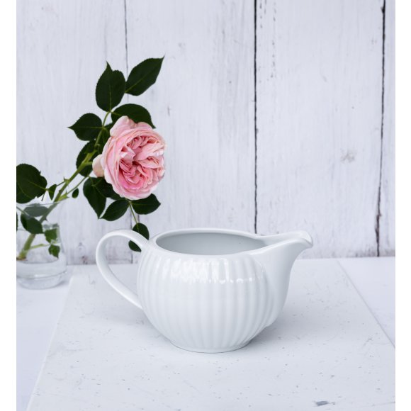 LUBIANA DAISY Sosjerka 700 ml | biała porcelana 