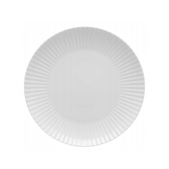 LUBIANA DAISY Talerz obiadowy 24 cm | biała porcelana | luz