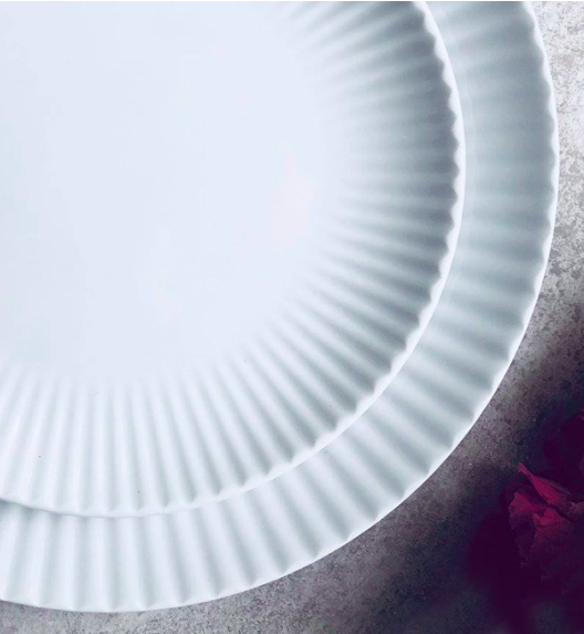 LUBIANA DAISY Salaterka 26 cm | biała porcelana | luz