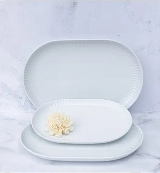 LUBIANA DAISY Półmis 28 cm | biała porcelana | luz