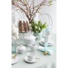 ĆMIELÓW OKTAWA 0001 BIAŁA Zestaw kawowy 21 el / 6 osób / porcelana