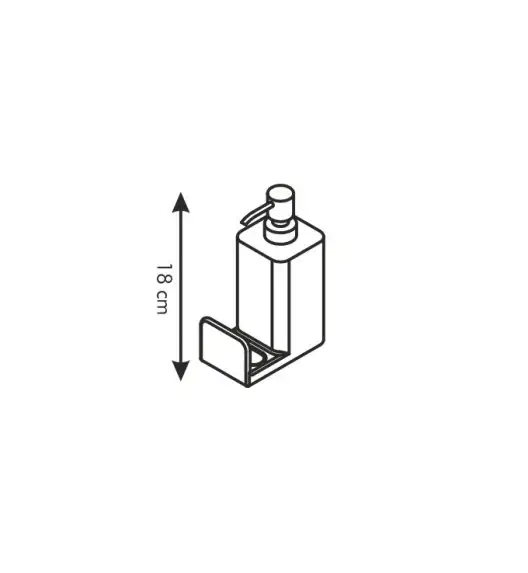 TESCOMA ON LINE Pojemnik na mydło lub płyn do naczyń z dozownikiem, 350 ml, biały. MIEJSCE NA GĄBKĘ.