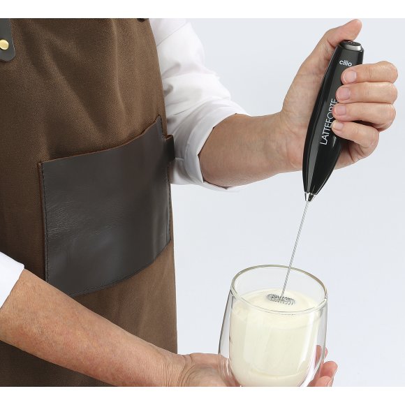 CILIO LATTEFORTE Spieniacz do mleka na stojaku 23 cm / metaliczny błyszczący / FreeForm