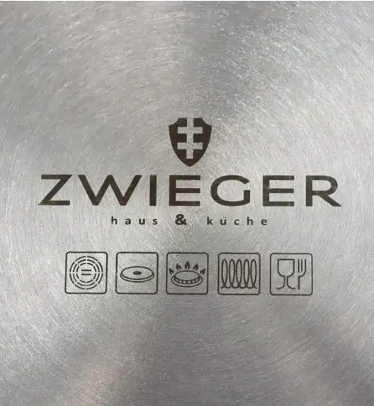 ZWIEGER VESNA Komplet 3 garnków z pokrywkami + Patelnia 20, 24, 28 cm / GREBLON C3 non-stick / indukcja