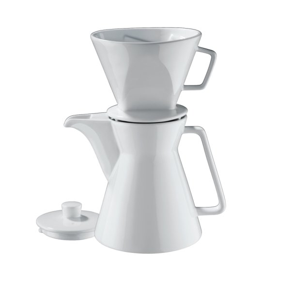 CILIO VIENNA Dzbanek do kawy z filtrem 1,0 l ⌀ 14×18 cm / biały / FreeForm