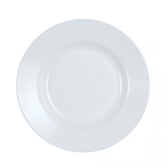 WYPRZEDAŻ! LUMINARC PLUMI Serwis obiadowy 9 el dla 3 osób / biały / szkło