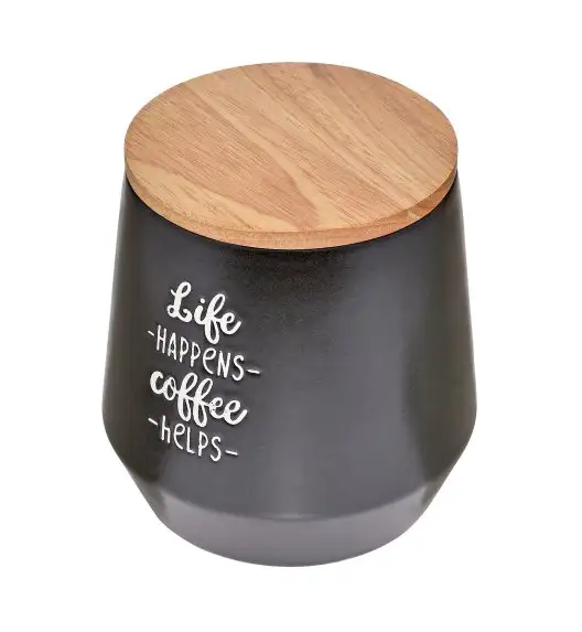 CILIO COFFEE CULTURE Pojemnik kuchenny 1 l z pokrywką ⌀ 10,5 cm / czarny / FreeForm