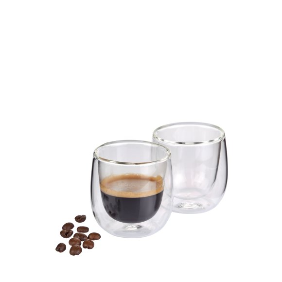 CILIO VERONA Szklanki do espresso 80 ml, 2 szt./ podwójne ścianki / FreeForm