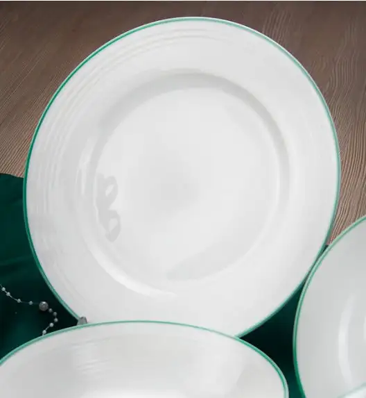 WYPRZEDAŻ! BLAUMANN BL-2039-1 Komplet 3 talerzy obiadowych / porcelana