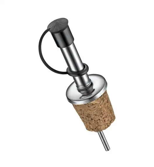 CILIO MEZZO NATURA Nalewaki do octu, oliwy i alkoholi 2 szt. / stal nierdzewna +  korek / FreeForm